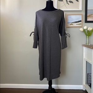 NWT Bobeau Cold Shoulder Gray Knit Sweater Dress 2X